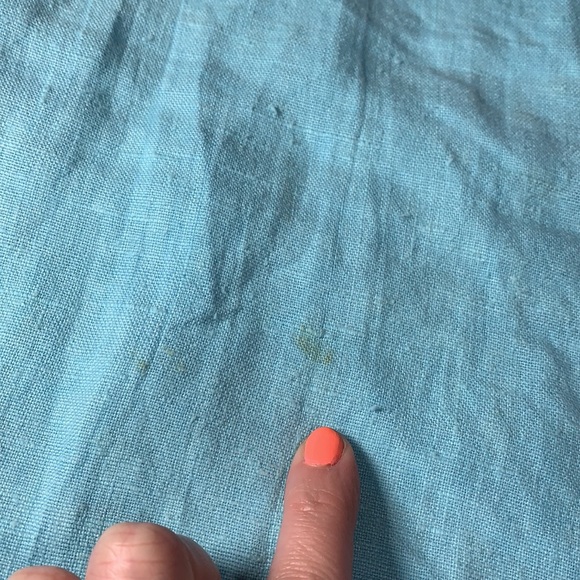 VINTAGE, linen, beachy, dress and button up shirt set!! - Picture 8 of 13